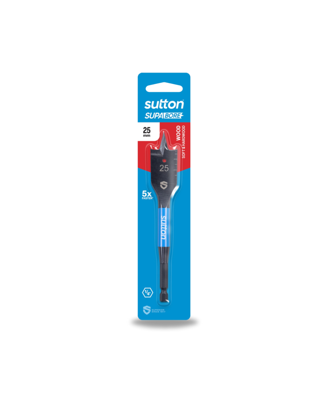 Drill D501 Spade Bit Supabore Carded 25.0mm