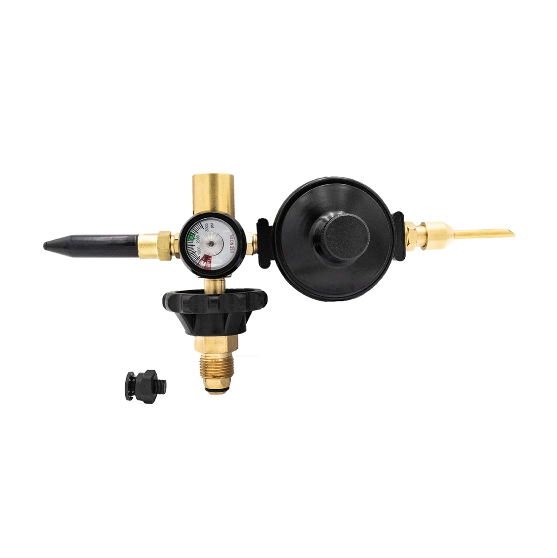 Helium Balloon Regulator with Dual Fill and Handwheel for Foil & Latex Balloons Type 10 Connection
