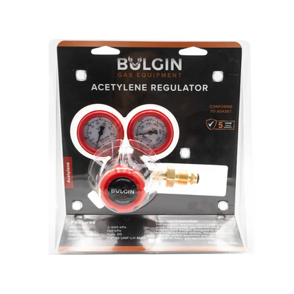 Acetylene Regulator 0-150kPa Side Entry Type 20 AS 4267