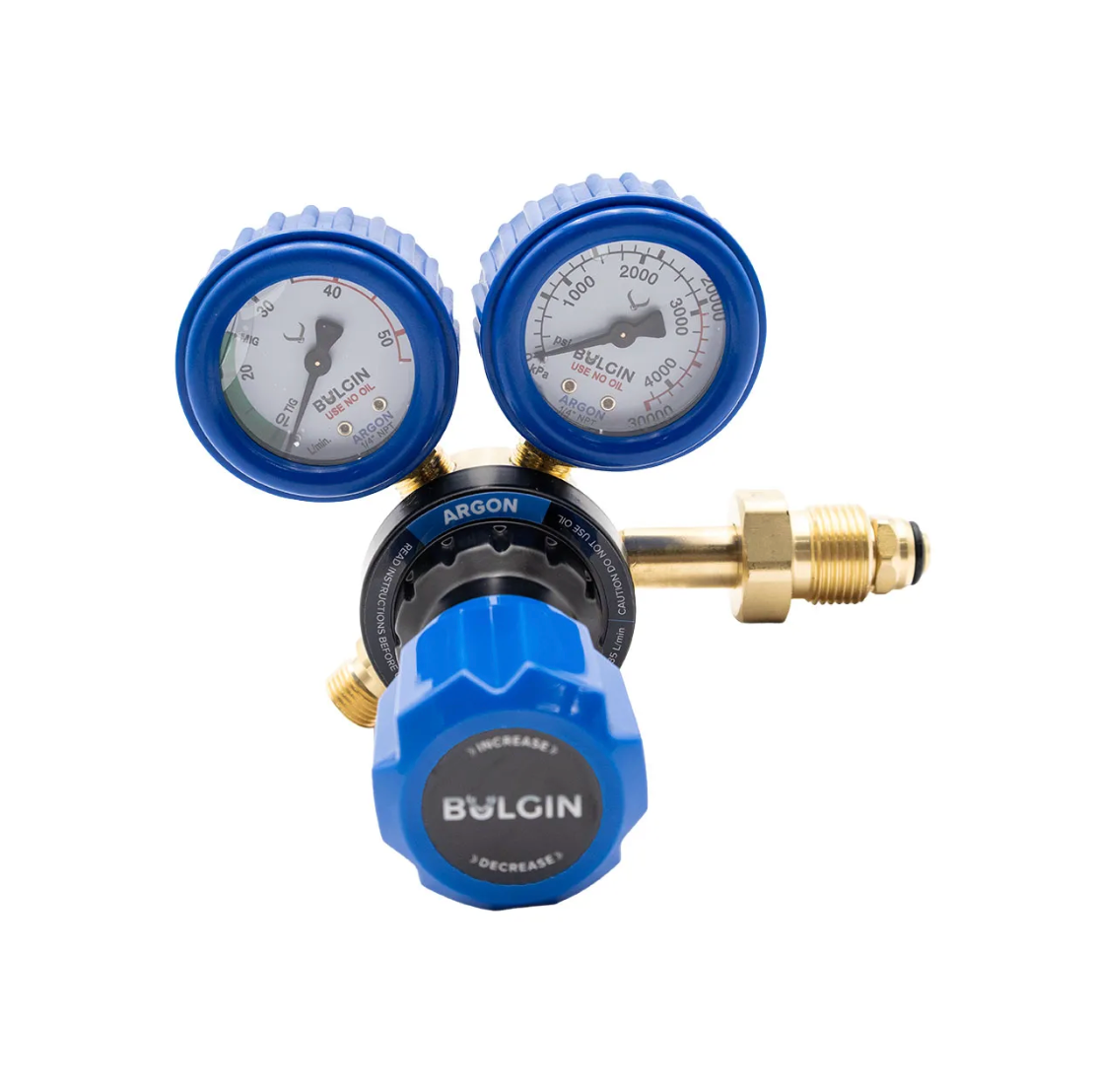 Argon Regulator with Flowgauge 0-35lpm Side Entry Type 10 AS 4267