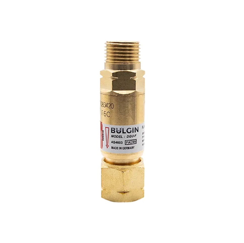 Bulgin® Flashback Arrestor Fuel Gas Medium Flow (DGU-F) Torch End - 5/8"-18 UNF LH
