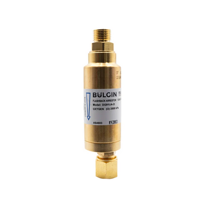 Bulgin® Flashback Arrestor Oxygen High Flow (DG91UA-O) Torch End - 5/8"-18 UNF RH
