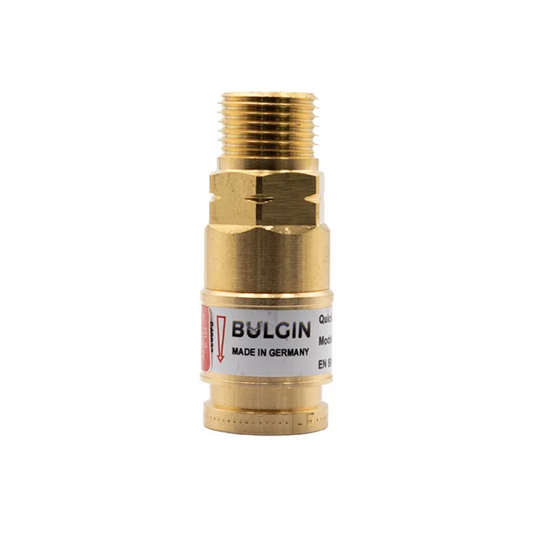 Bulgin® Q/A Coupler (DKG) Fuel Gas EN561 Torch End 5/8"-18 UNF M LH - No Pin