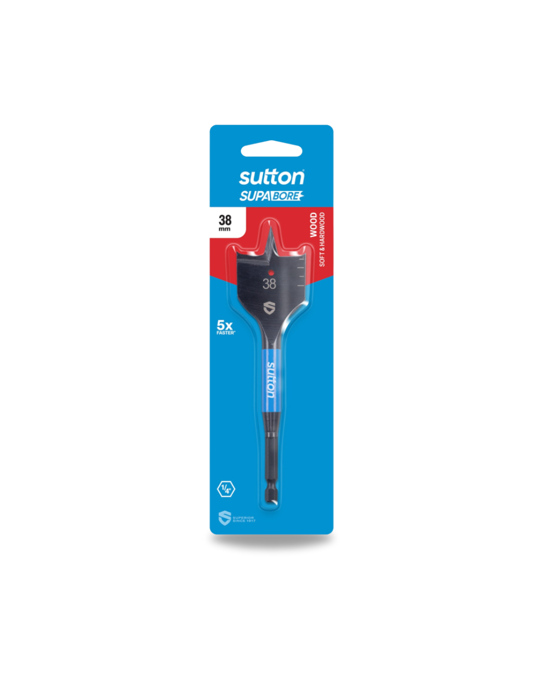 Drill D501 Spade Bit Supabore Carded 38.0mm