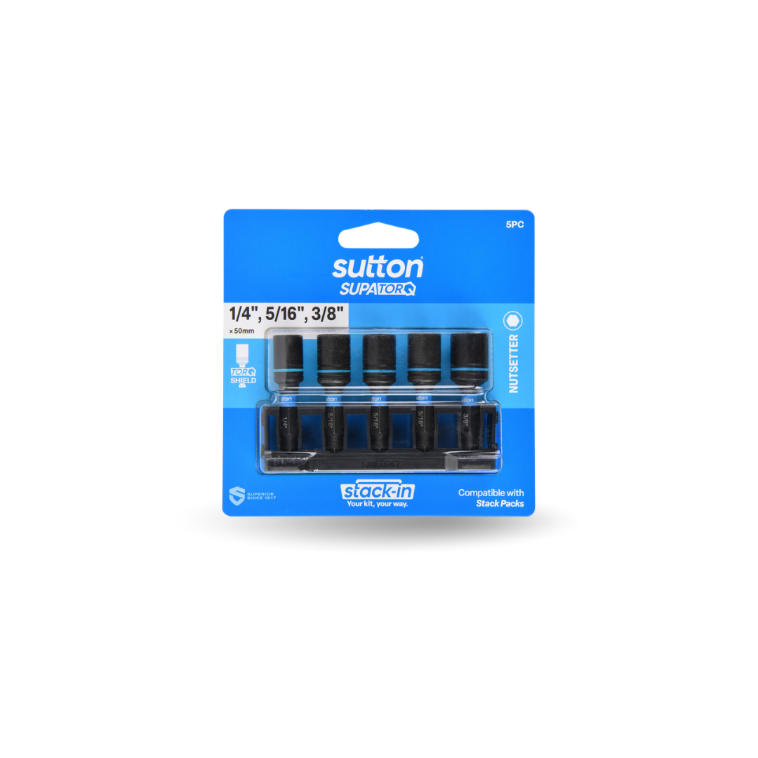 NUTSET BIT S230 SUPATORQ MAGNETIC SET 50MM STACK-IN 5PC