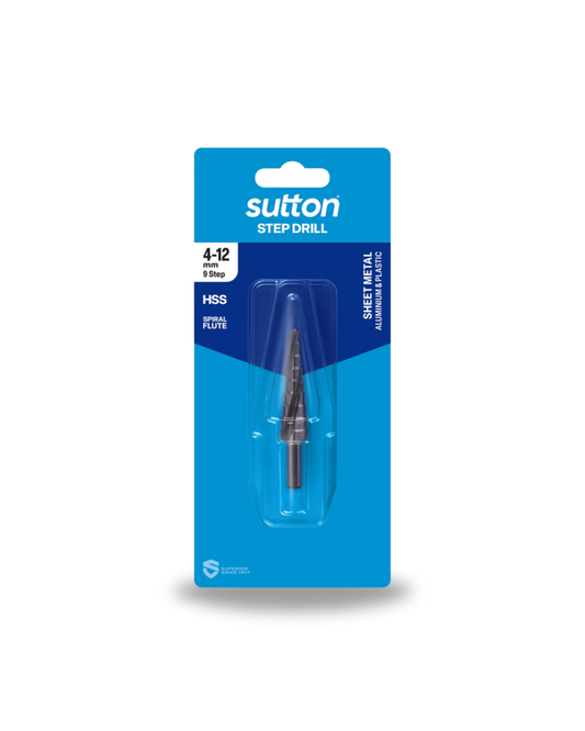 Drill D504 Step HSS Spiral Flute 4-12MM 9-Step