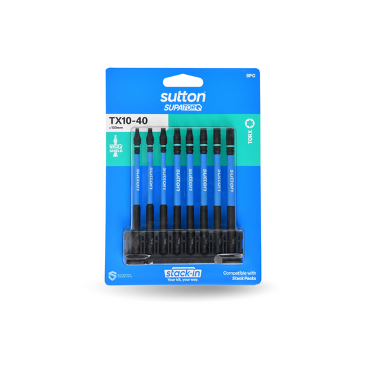 SCRDRV BIT S212 SUPATORQ TORX SET 100MM STACK-IN 8PC
