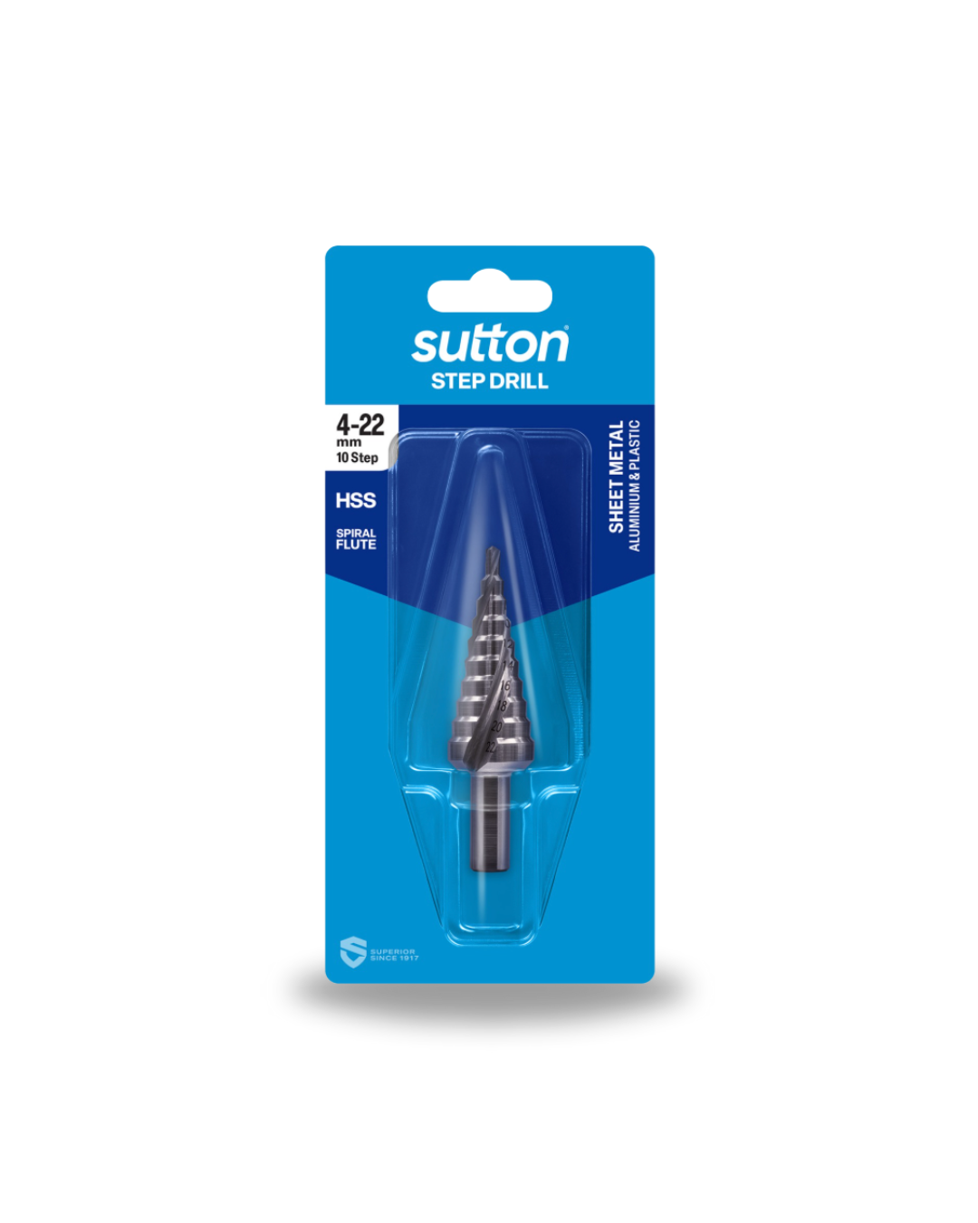 Drill D504 Step HSS Spiral Flute 4-22MM 10-Step